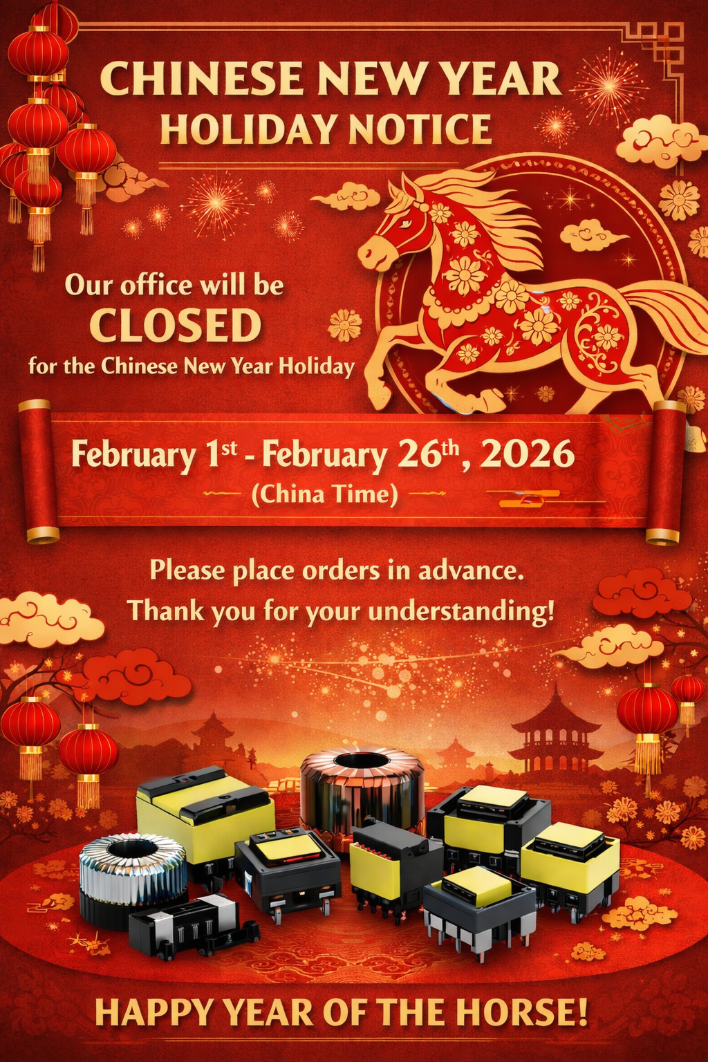 We’re taking a short break for Chinese New Year! 🧨