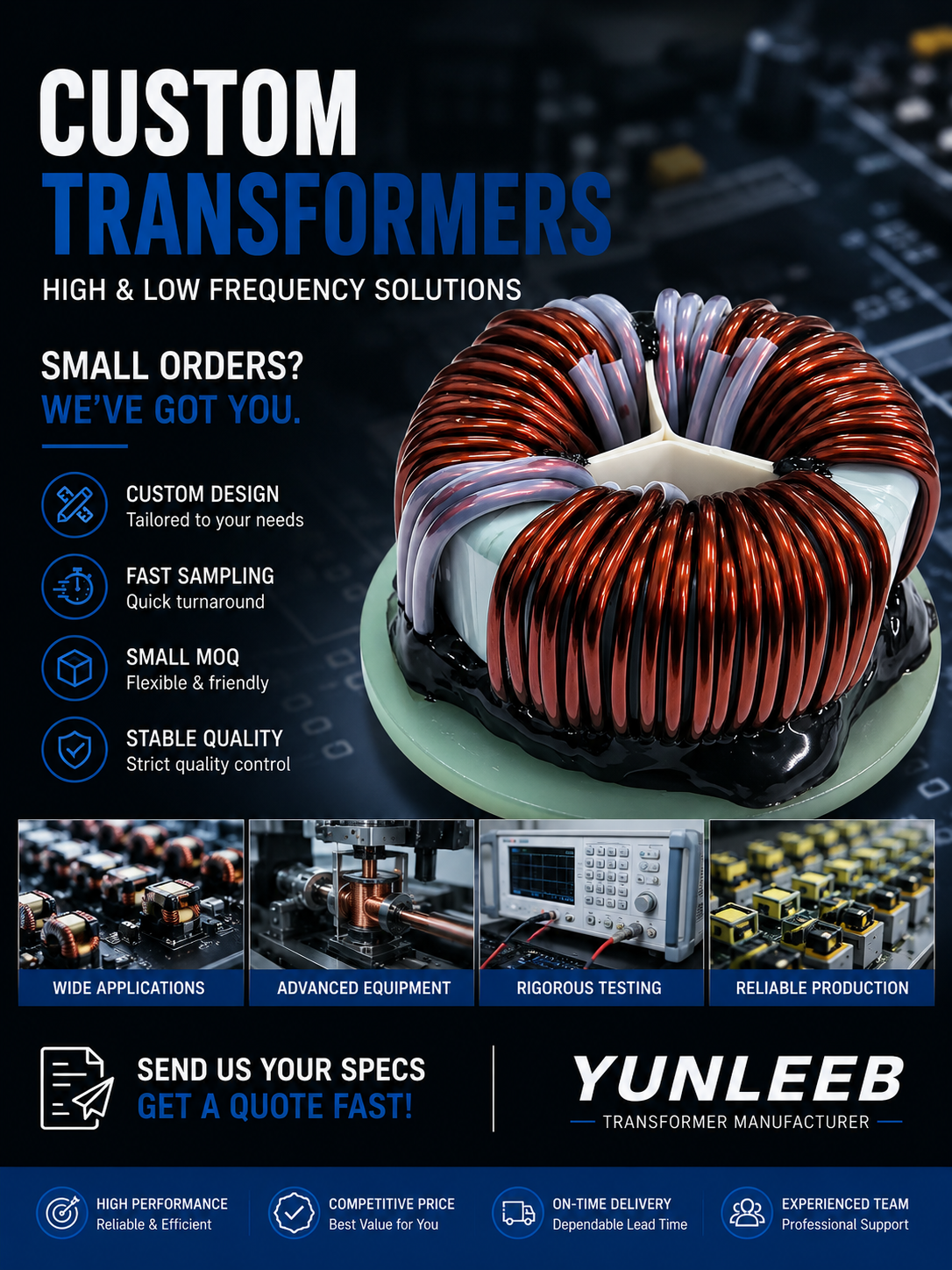 Custom Toroidal Inductor & Transformer Solutions for Power Electronics