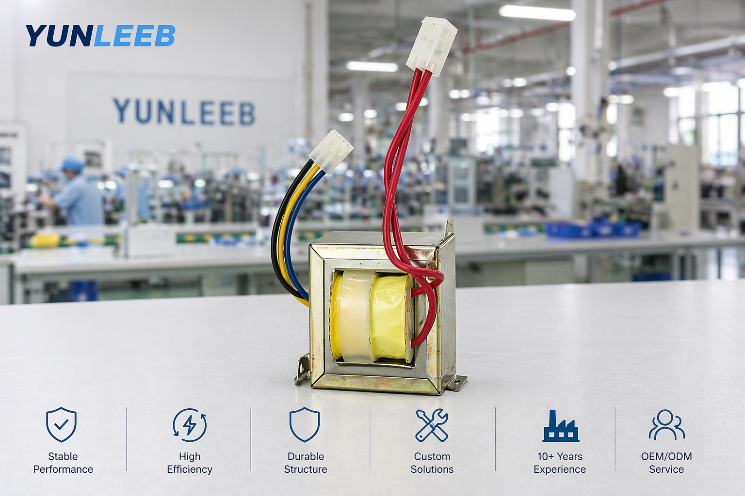 EI Transformer for Power Supply | High Efficiency Wire Lead Transformer Manufacturer