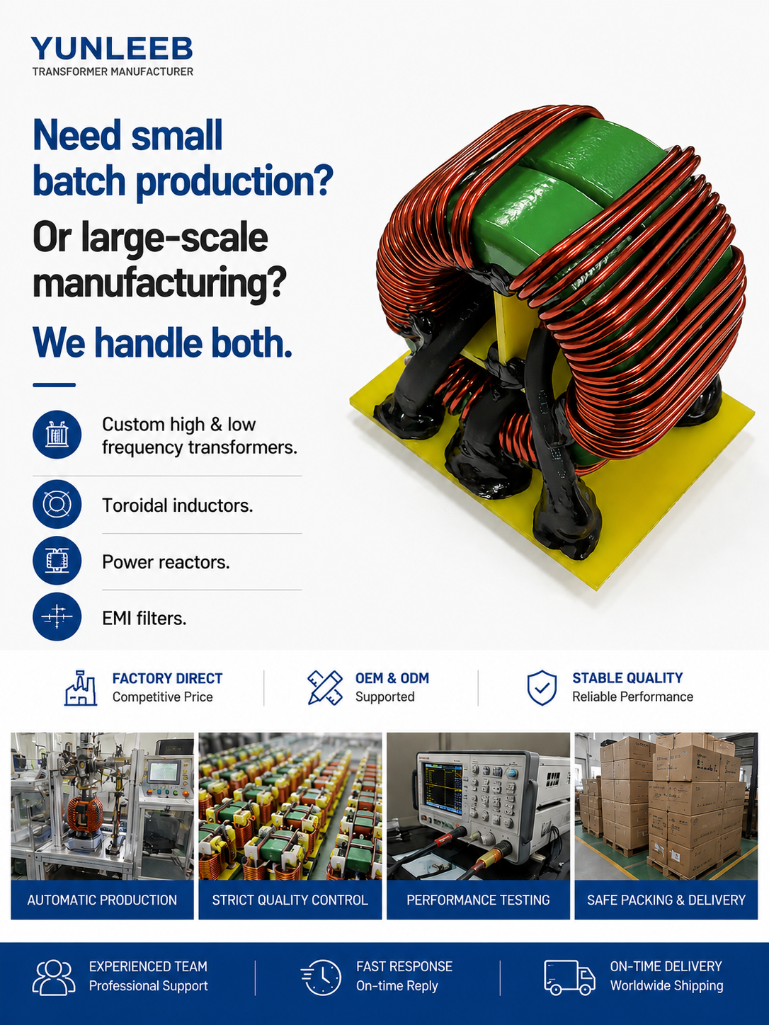 OEM & ODM Transformer Manufacturer for Power Electronics Applications