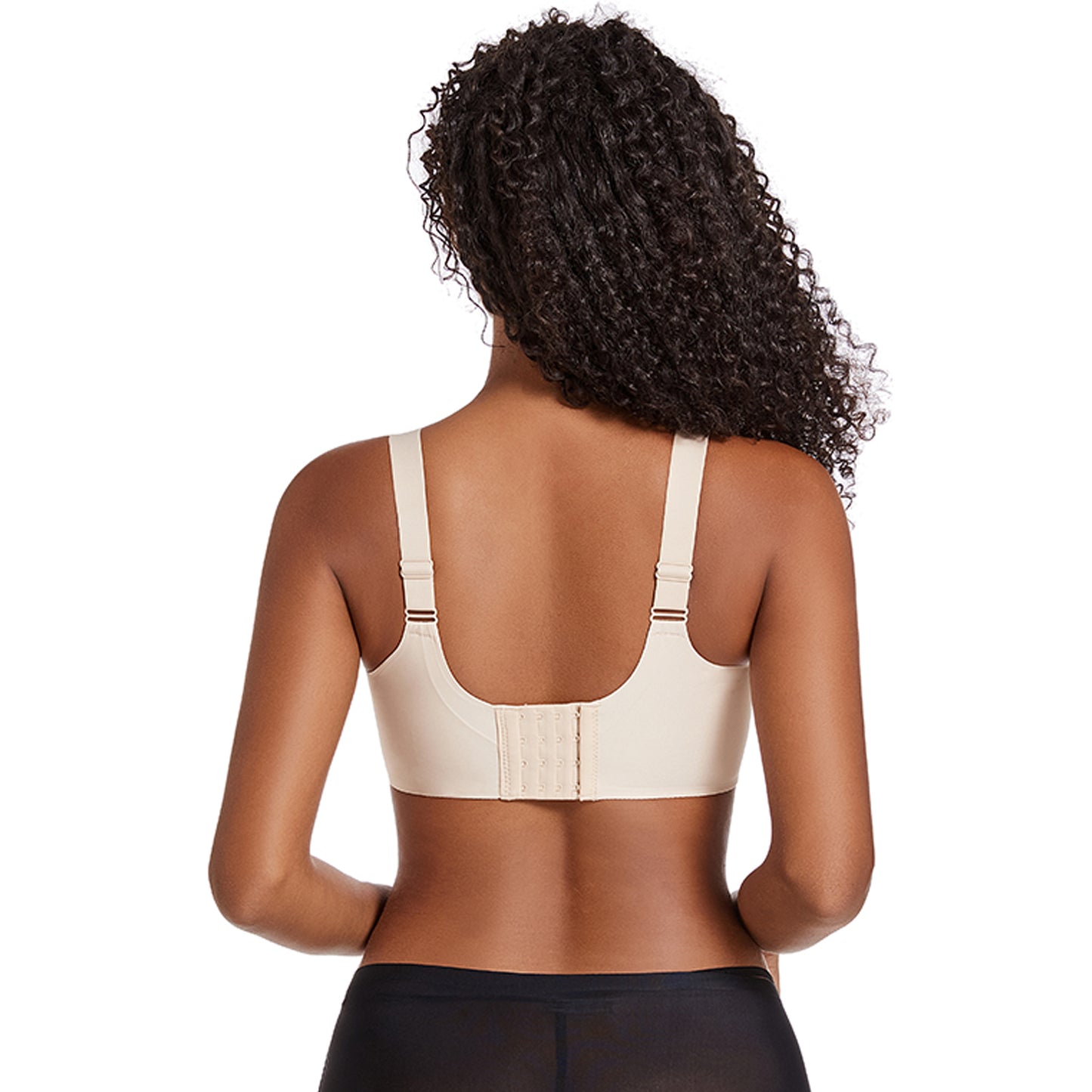 Yunleeb Seamless Bra Feel Air T-Shirt Wireless Bra with Support -Nude