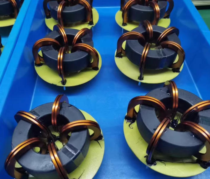 High-Power Toroidal Differential & Common Mode Three-Phase Inductor | Thick Wire, High Current | Custom Design & Replication Available