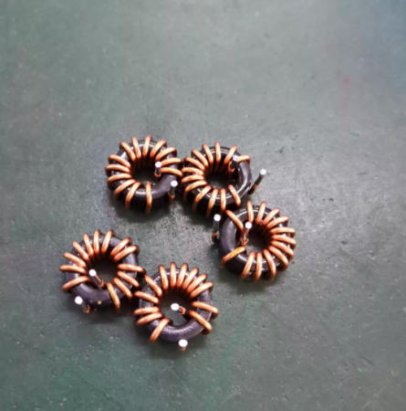 CS050125 Iron-Silicon-Aluminum Toroidal Inductor | Horizontal / Vertical | Wire Diameter 1.0mm | Inductance 8.2uH
