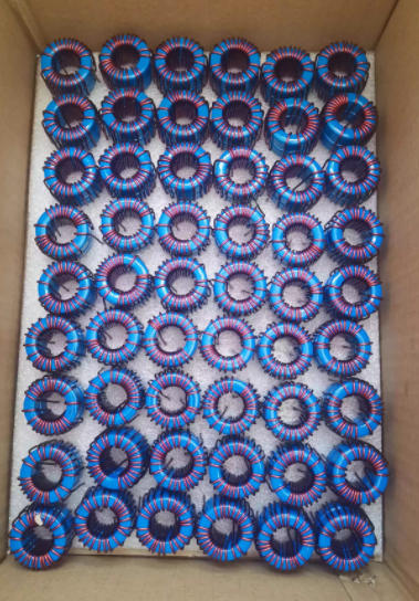 KSF130060A Blue Iron-Silicon Powder Core Toroidal Wound Differential Mode Inductor | High-Current Inductor Component