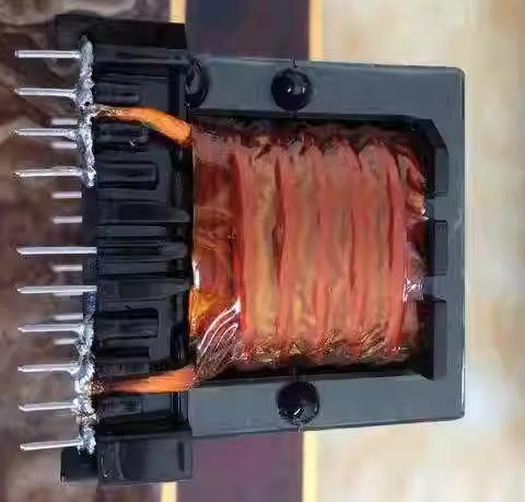 EE55 transformer winding structure for industrial power supply applications