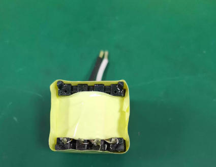 EF20 horizontal transformer front structure for switching power supply