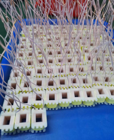 EI28 low frequency transformer batch production and winding structure