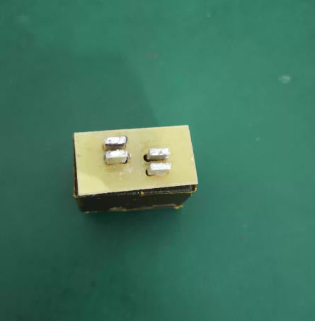 EQ27 flat copper coil inductor side view for power electronics