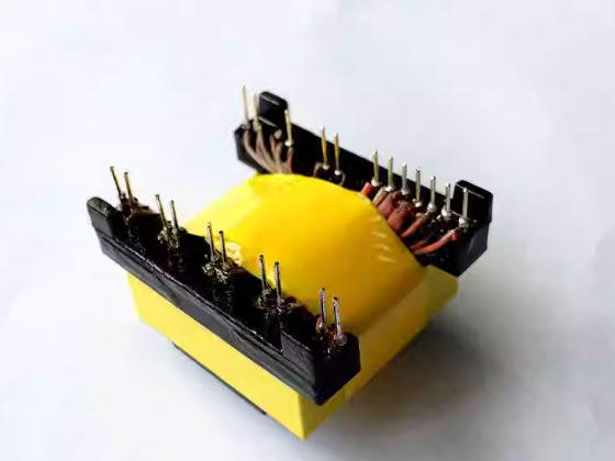 ETD34 horizontal transformer front view for industrial power supply