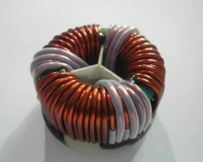 High current toroidal power inductor copper winding for industrial applications