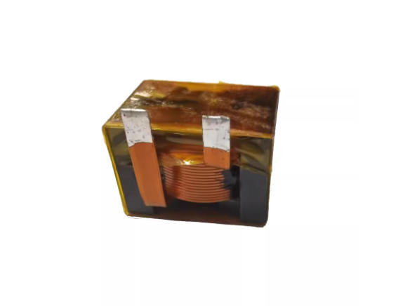 PQ2620 transformer front view showing flat copper wire structure