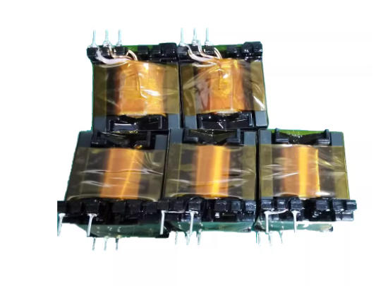 PQ3535 transformers batch view with copper strip secondary output