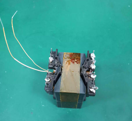 PQ5050 high power transformer side view for industrial control systems