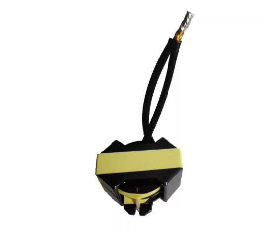 RM10 transformer front view for power supply applications