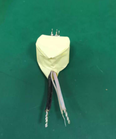 RM8 vertical transformer side view for power adapter applications