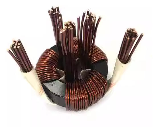 Three phase amorphous core common mode inductor high current choke for industrial power systems