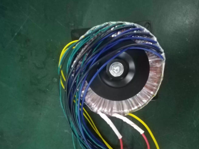 High power toroidal transformer specification label multi output