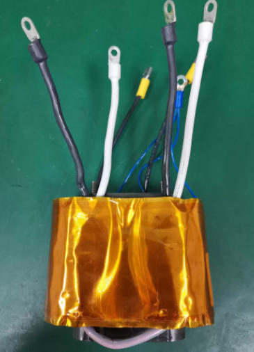 UR64 high power transformer with wiring connections